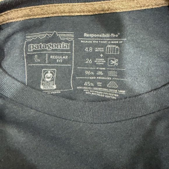 Men’s Patagonia Blue Long Sleeve Shirt - Picture 3 of 3